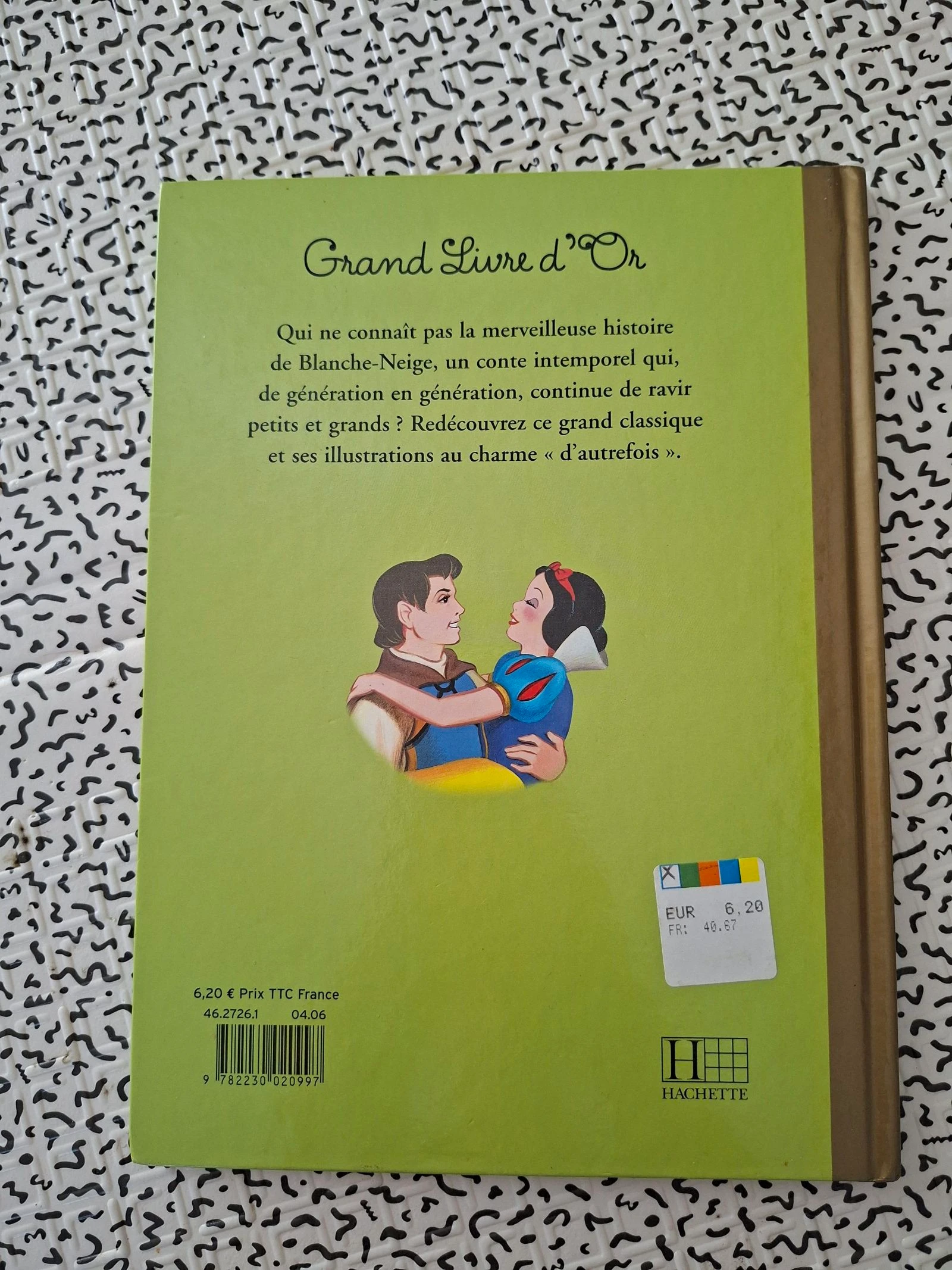 Libro de Disney Blancanieves y los Siete Enanitos – Gran Libro de Oro Hachette 2006 – photo 2